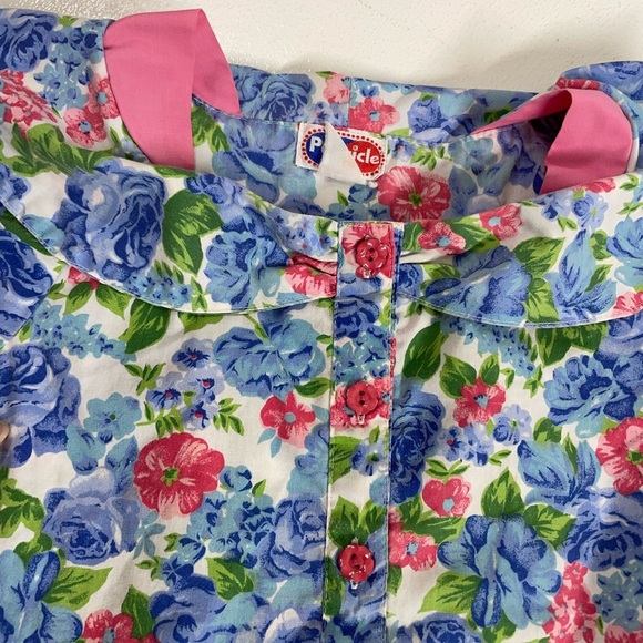 Popsicle vintage Floral Blue and Pink Dress - Picture 3 of 6